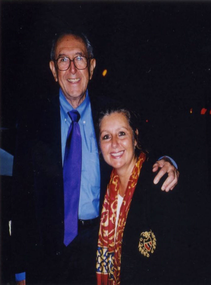 Annabella Bucheli with Cesar Pelli